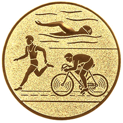 Emblem Triathlon (25mm Gold)