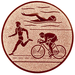 Emblem Triathlon (25mm Bronze)