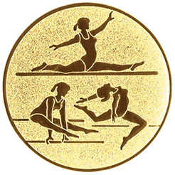 Emblem Turnen Damen (25mm Gold)