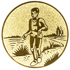 Emblem Orientierungslauf Waldlauf (25mm Gold)