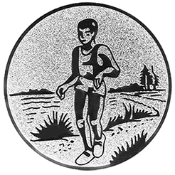 Emblem Orientierungslauf Waldlauf (50mm Silber)
