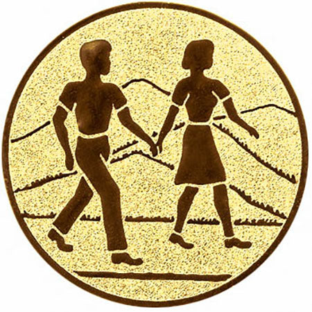 Emblem Wandern (25mm Gold)