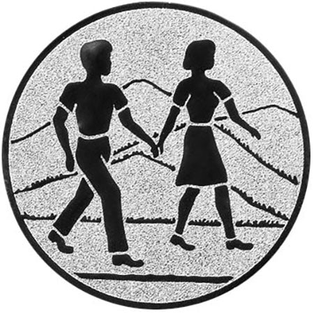 Emblem Wandern (25mm Silber)