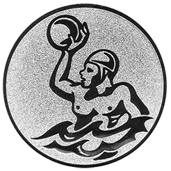 Emblem Wasserball (50mm Silber)