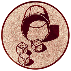 Emblem Würfel (50mm Bronze)