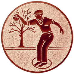 Emblem Petanque/Boccia/Boule Herren (50mm Bronze)