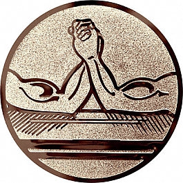 Emblem Armdrücken (25mm Bronze)