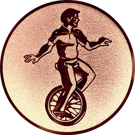Emblem Einrad (50mm Bronze)