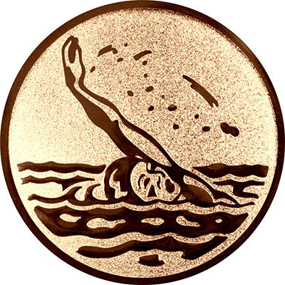 Emblem Rückenschwimmen (25mm Bronze)