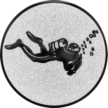 Emblem Tauchen (50mm Silber)