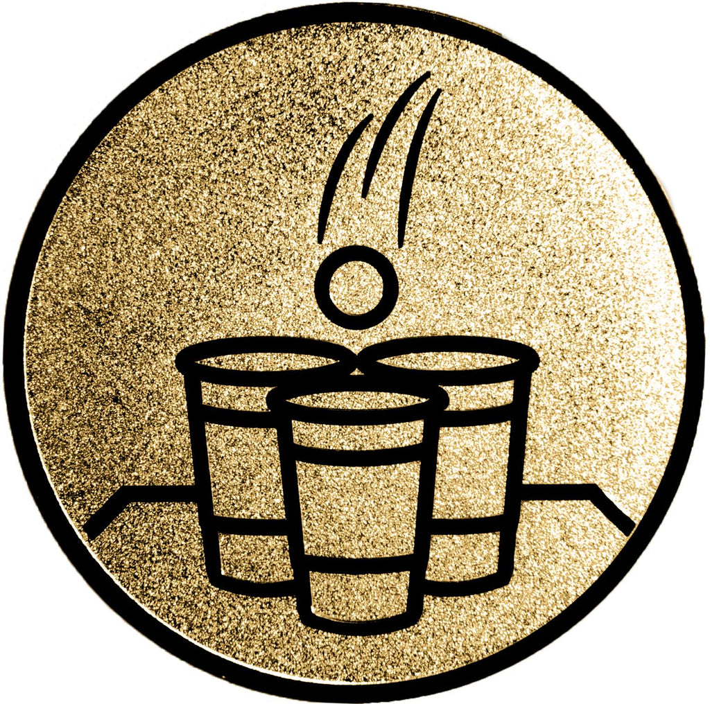 Emblem Bierpong (50mm Gold)