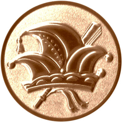 Emblem Narrenkappe 3D (25mm Bronze)