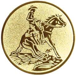 Emblem Westernreiten (50mm Gold)