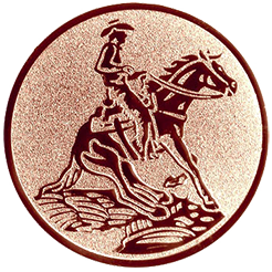 Emblem Westernreiten (50mm Bronze)