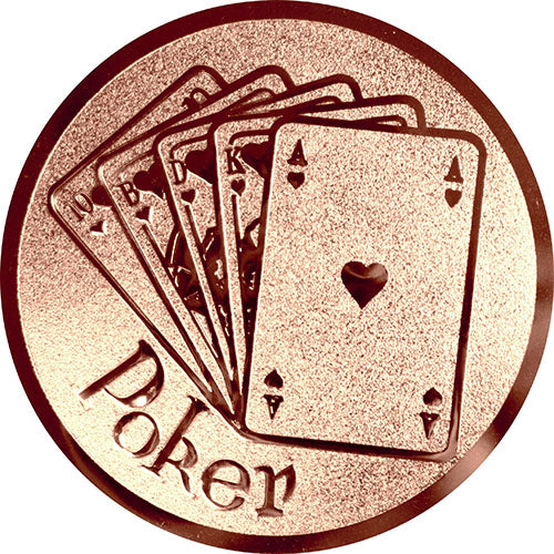 Emblem Poker (25mm Bronze)