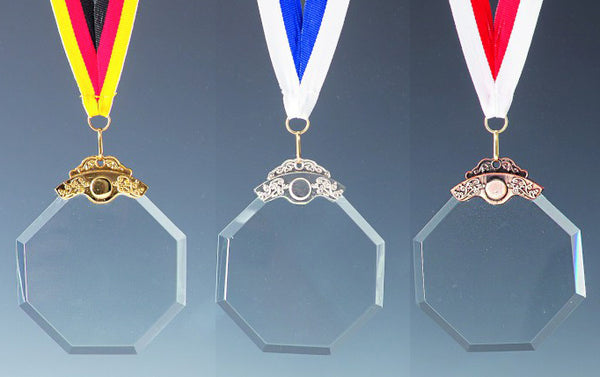 Glasmedaille 6736x Ø 85mm