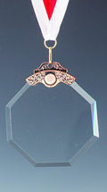 Glasmedaille 6736 Ø 8,5 cm