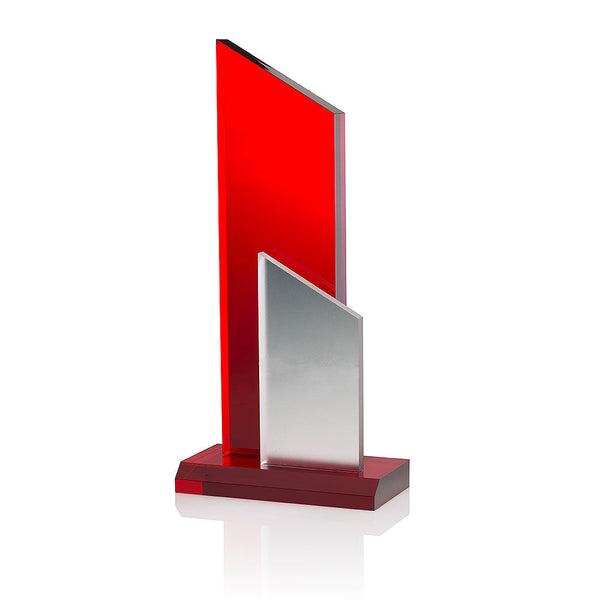 Fire Peak 7332 - 22 cm / Silber Rot / Laser-Gravur