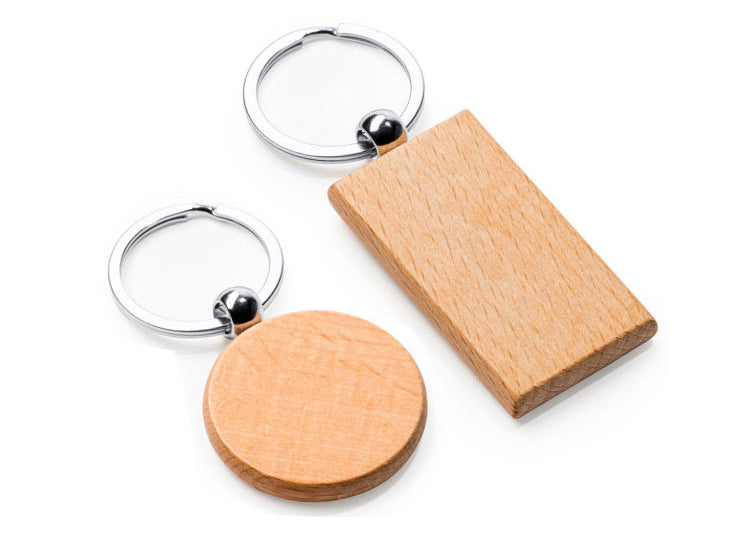 Schlüsselanhänger aus Naturholz