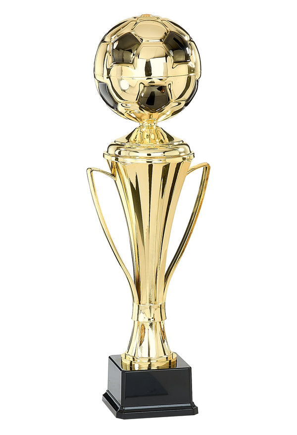 Fussballpokal 87-0 - Gold Schwarz / 55 cm