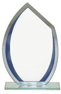 Glas Pokal 8805 blau - Lasergravur