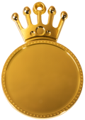 Medaille Krone 9348 Größe 58x55 mm