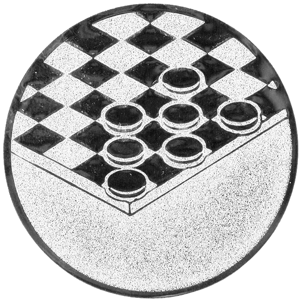 Emblem Dame (50mm Silber)