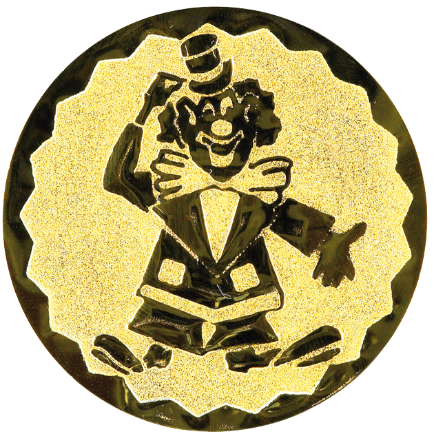 Emblem Clown (25mm Gold)