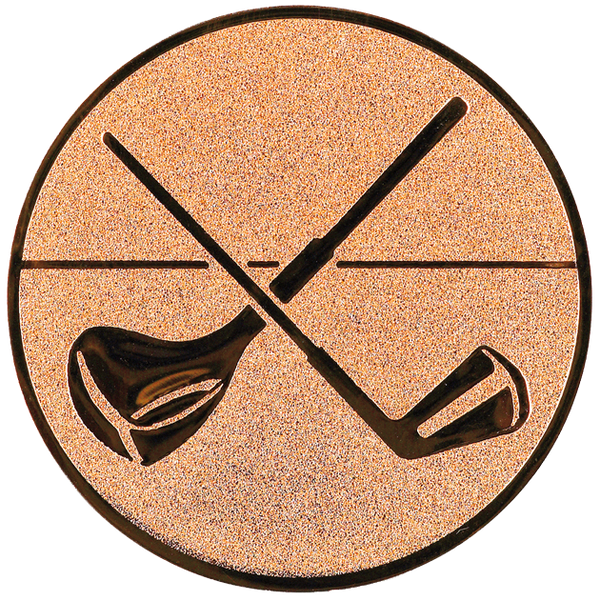 Emblem Golf 2 Schläger (25mm Bronze)