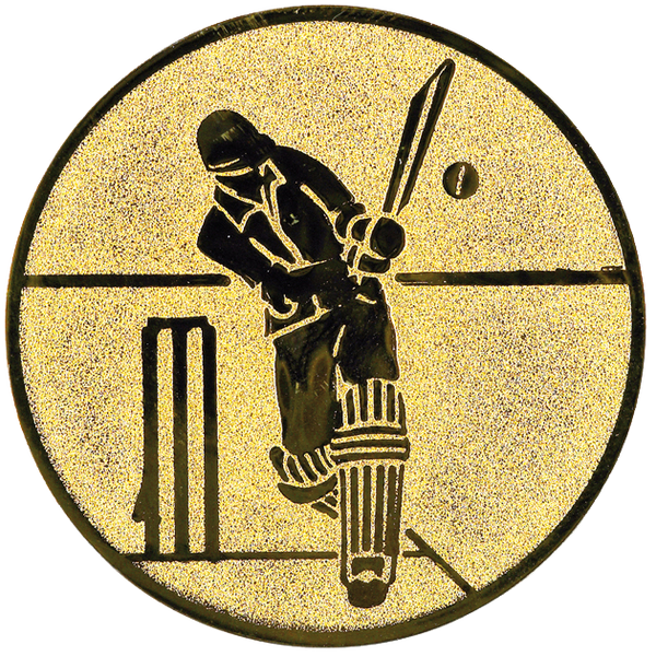 Emblem Cricket (25mm Gold)
