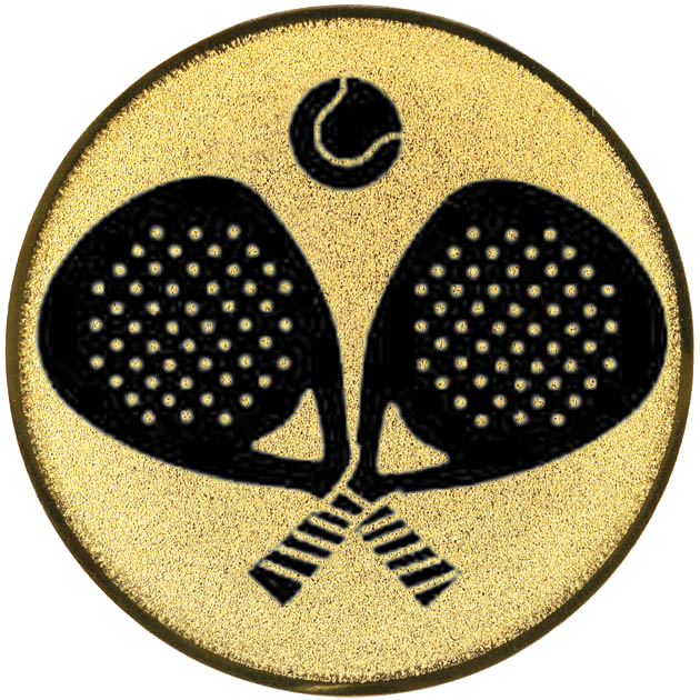 Emblem Padel-Sport (50mm Gold)