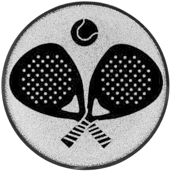 Emblem Padel-Sport (25mm Silber)