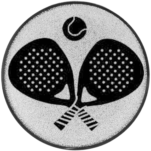 Emblem Padel-Sport (50mm Silber)
