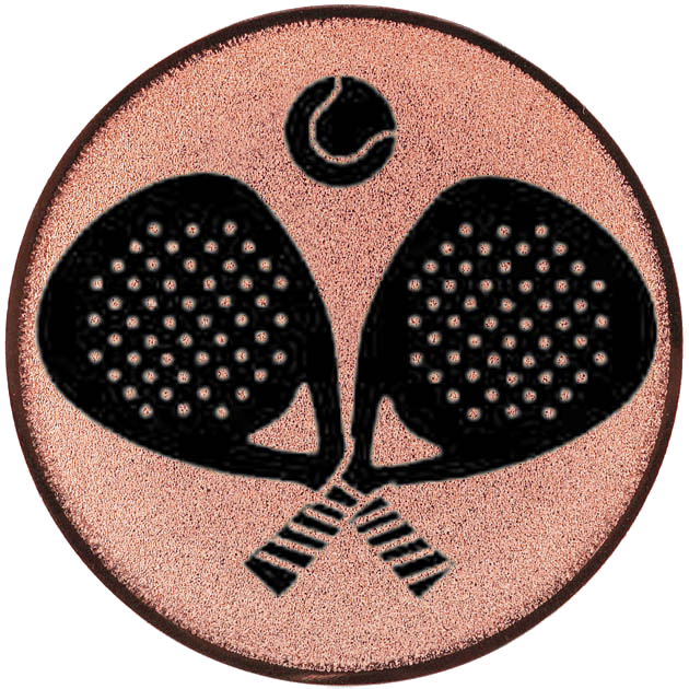 Emblem Padel-Sport (50mm Bronze)