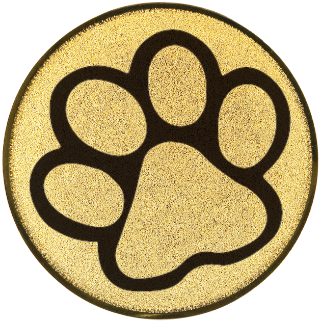 Emblem Pfote (25mm Gold)