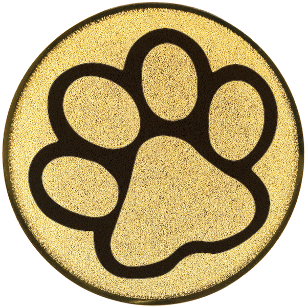 Emblem Pfote (25mm Gold)