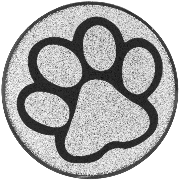 Emblem Pfote (25mm Silber)