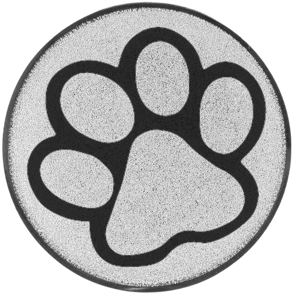 Emblem Pfote (25mm Silber)