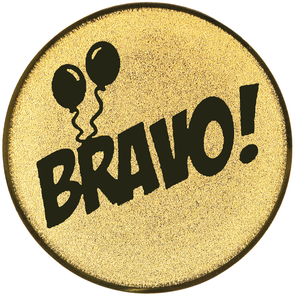 Emblem Bravo (25mm Gold)