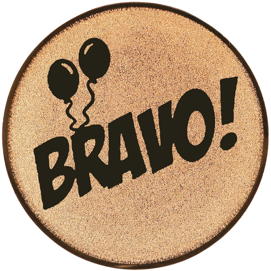 Emblem Bravo (25mm Bronze)