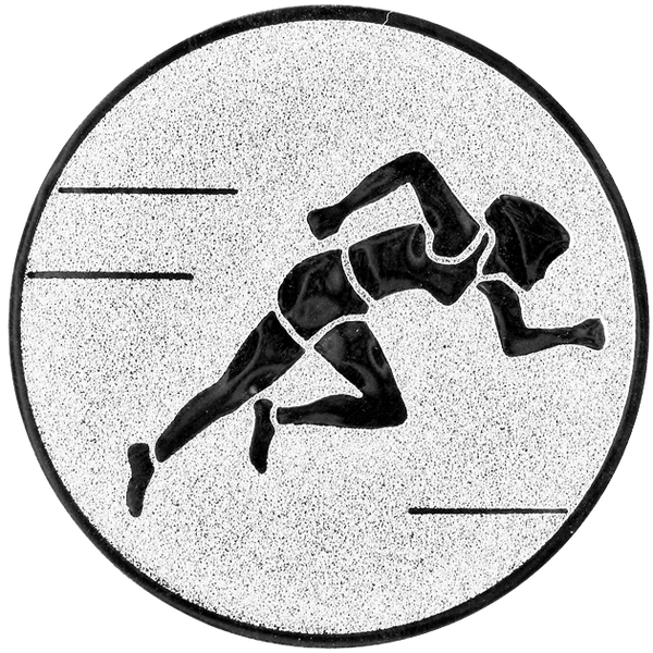 Emblem Leichtathlethik (25mm Silber)