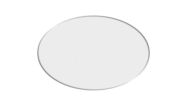 Aluminium oval in matt AL104