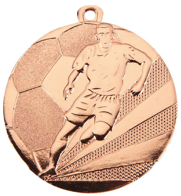 Medaille Fußball D112A Ø 50mm - Bronze / 50 mm