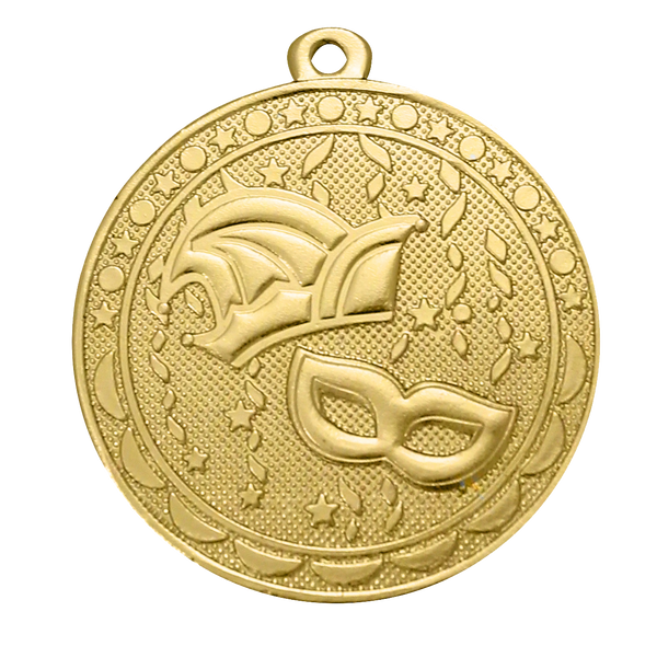 Karneval Medaille D120 Ø 50mm - Gold / 50mm