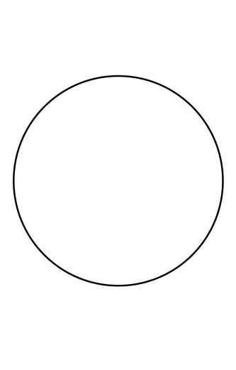 Druckemblem Ø 25 mm (selbstklebend) - 50 mm / Weiß