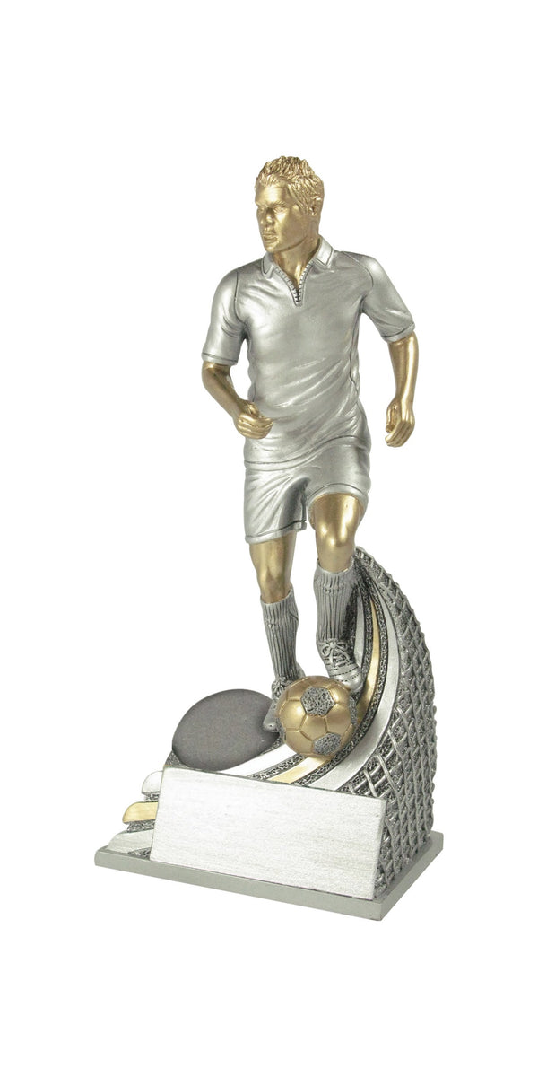 Fußball Pokal FG861 SM - 17.5 cm / Silber/Gold