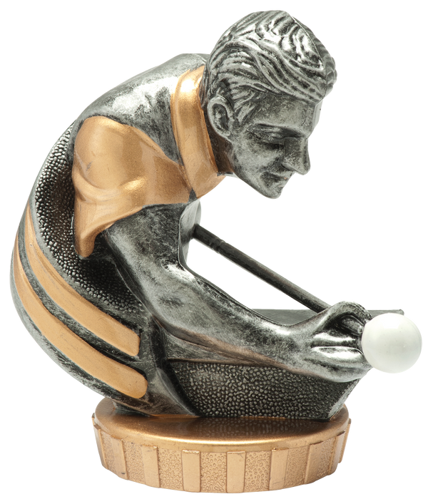 Holz Trophäe Billard FX010/P010 - Auswahl Grau / 23 cm