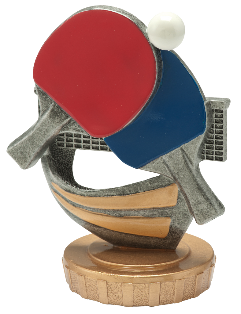Holz Trophäe Tischtennis FX019/P019 - Auswahl Mehrfarbig / 23 cm