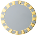 Emblemhalter G111.58 Ø 70 mm in Silber/Gold