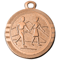 Mini Medaille Wandern ME.064M Ø 32 mm